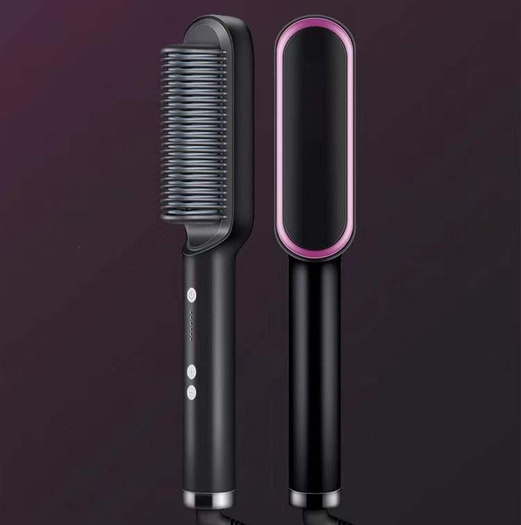 Hair Straightener Hot Comb Negative Ion Curling Tong Dual-purpose Electric Hair Brush